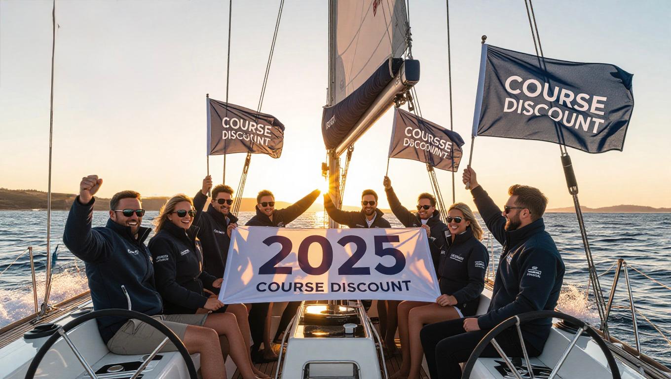 2025 sailing course discounts at Commodore Yachting